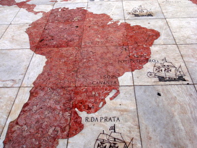 Portuguese Discoveries in South America.